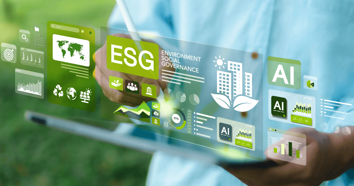 Yeşil ve sürdürülebilir bir tedarik zincirini simgeleyen görsel