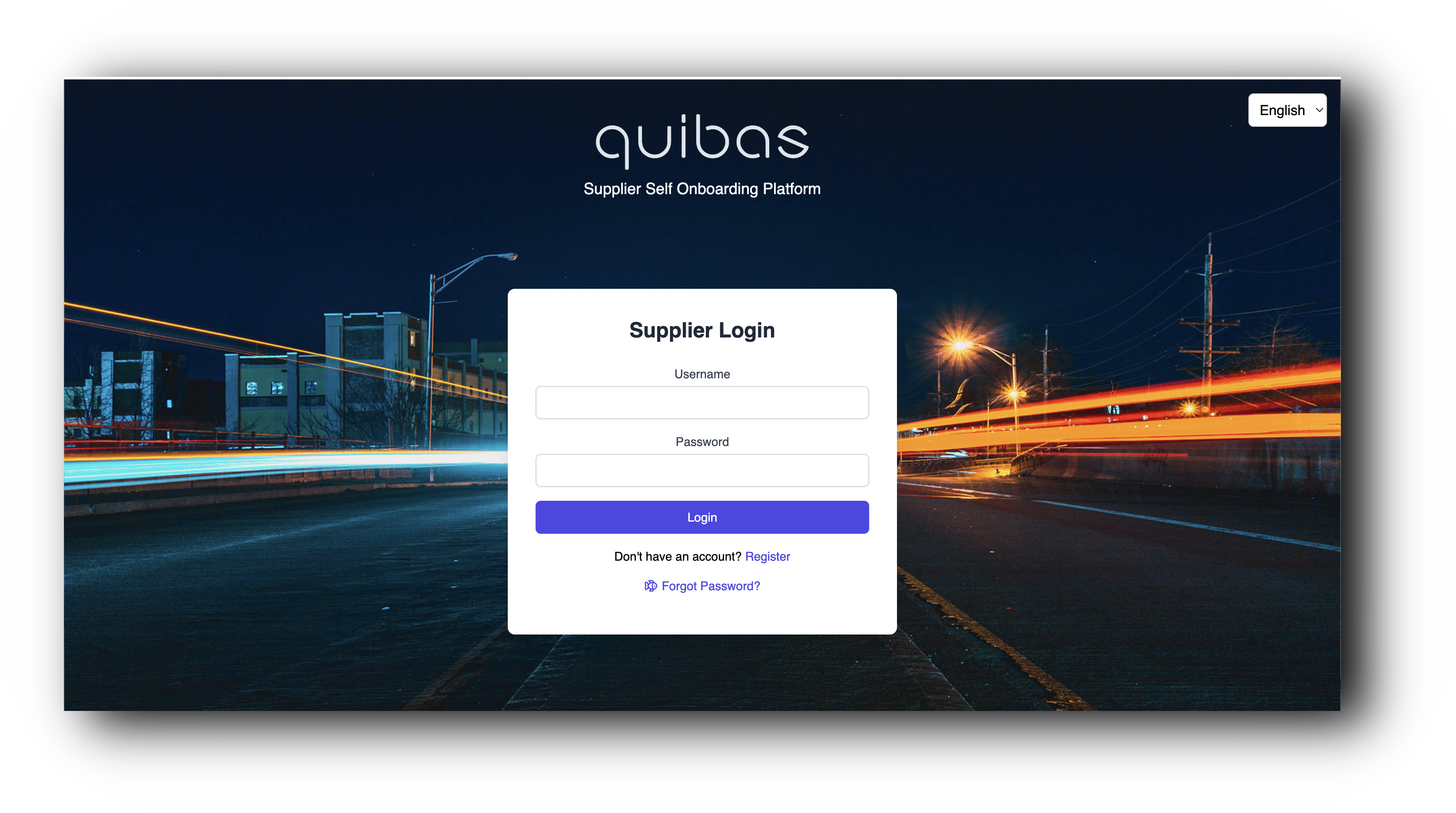 Tedarikçi portalı arayüzü